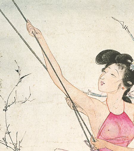 东至-胡也佛的仕女画和最知名的金瓶梅秘戏图